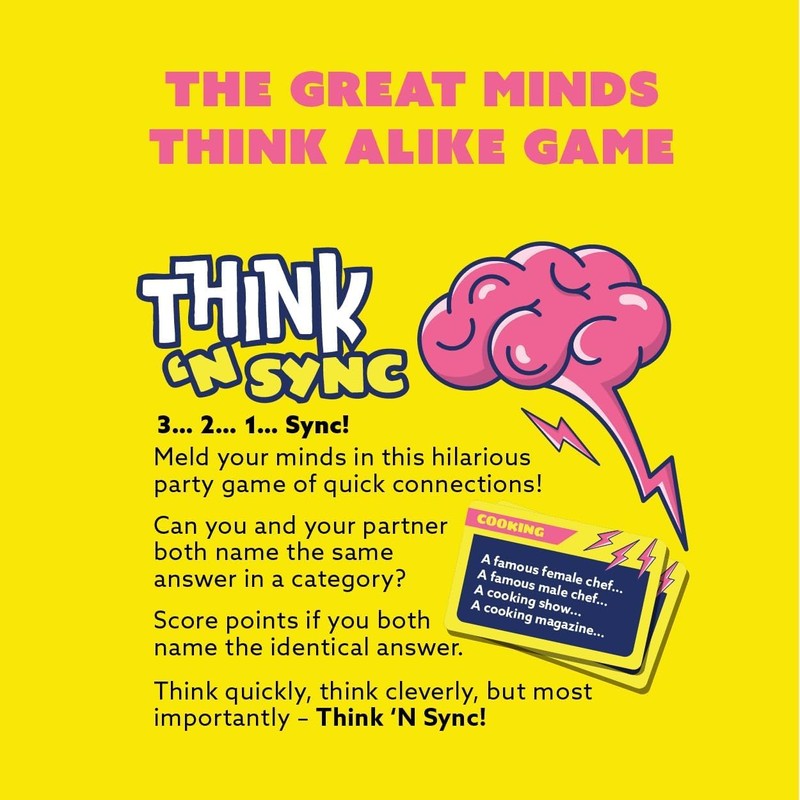 Gamewright - Think 'N Sync - Fast-Paced Party Card Game