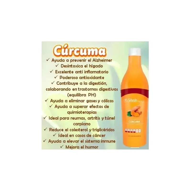Curcuma Concentrado Con Pulpa D Fruta 400ml Shelo Nabel S621