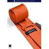 Hisdern TL-01S Men's Plain Necktie, Pocket Square Gift, Silky Sheen,