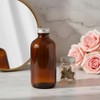 JUVITUS (4 Pack) 8 oz Amber Glass Boston Round Bottle