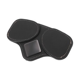 TUCKBOLD Car Sunglasses Clip Magnetic Universal Sun Visor Eyeglasses Holder Clip PU Leather,Zinc Alloy Black 13x7.5cm 1 Pcs