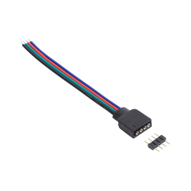 Conector de 4 pines, conector sin soldadura para tira de