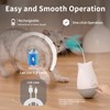 DOEL Cat Toys Interactive for Indoor, Rechargeable Automatic Rotating Feather