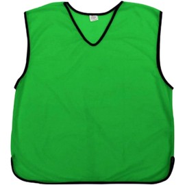 12 X Sports Training Bibs Mesh Football Bibs, Soccer Rugby, Netball, football,cricket Sports Bibs Function Party Outdoor Bibs football bibs kids (Green, Junior (7-12 Years old)[Pack of 12 Bibs]