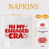 XIUHUBA In My Engaged Era Napkins 3-Ply 50 Pcs Red