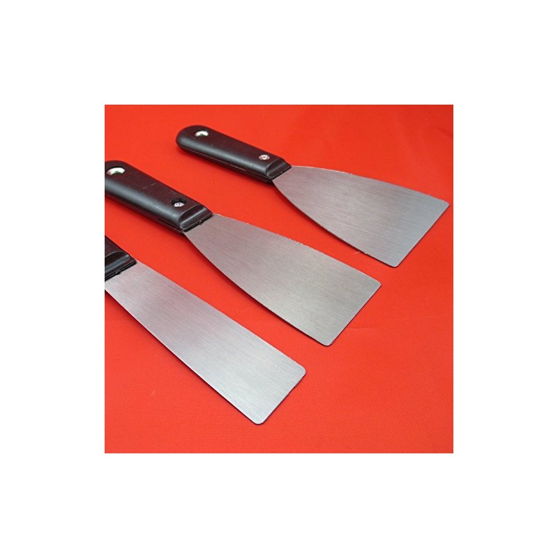 Flexible Edge - Metal Blade Scraper Set with Anti-Slip Handles