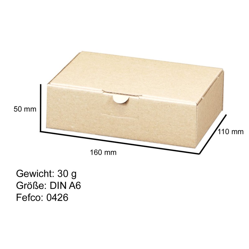 100 Maxi Letter Boxes 160 x 110 x 50 mm