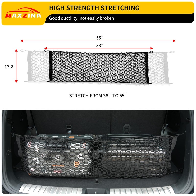 Maxzina Cargo Net Compatible with 2014-2025 Kia Sorento Truck Bed