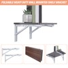 2 Pack 12 Inch Folding Shelf Brackets, OBYFGILY Heavy Duty