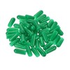 sourcing map 50pcs Rubber End Caps 5mm ID Vinyl Cap
