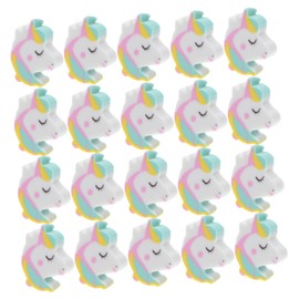 TEHAUX 50pcs Mini Animal Erasers Horse Shaped Pencil Erasers for Boys and Girls Classroom Prizes Valentine's Day Favors Safe Portable Stationery