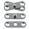 LUORNG 4PCS 360 Degree Swivel Invisible Door Hinge Stainless Steel