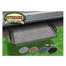Prest-O-Fit 2-0313 RV Trailer Camper Outrigger Step Rug Castle Gray 18" W