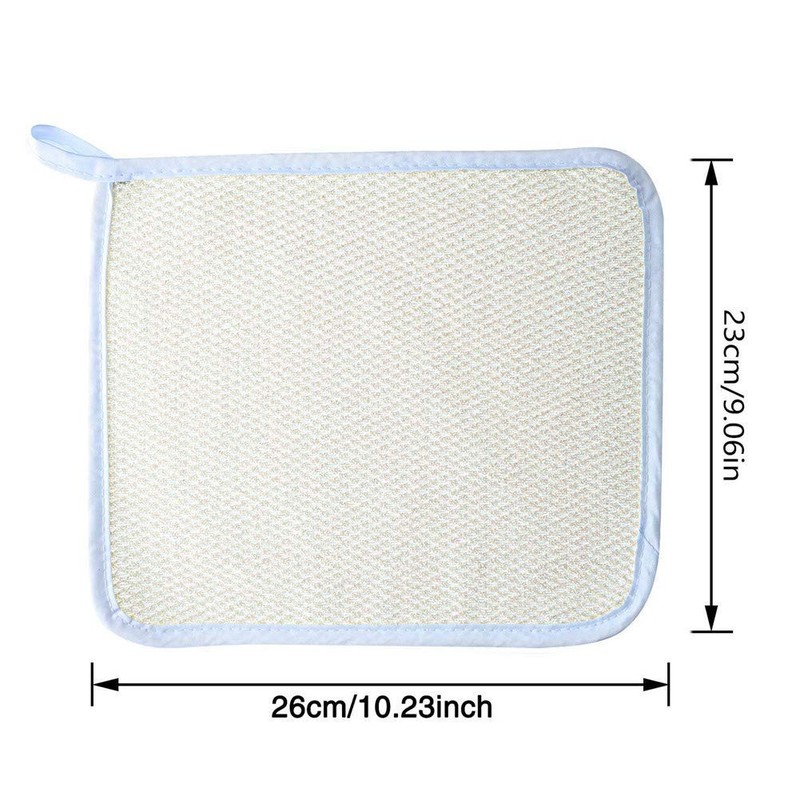 4 Pack Exfoliating Face Body Wash Cloth, Soft-Weave Scrub Towel