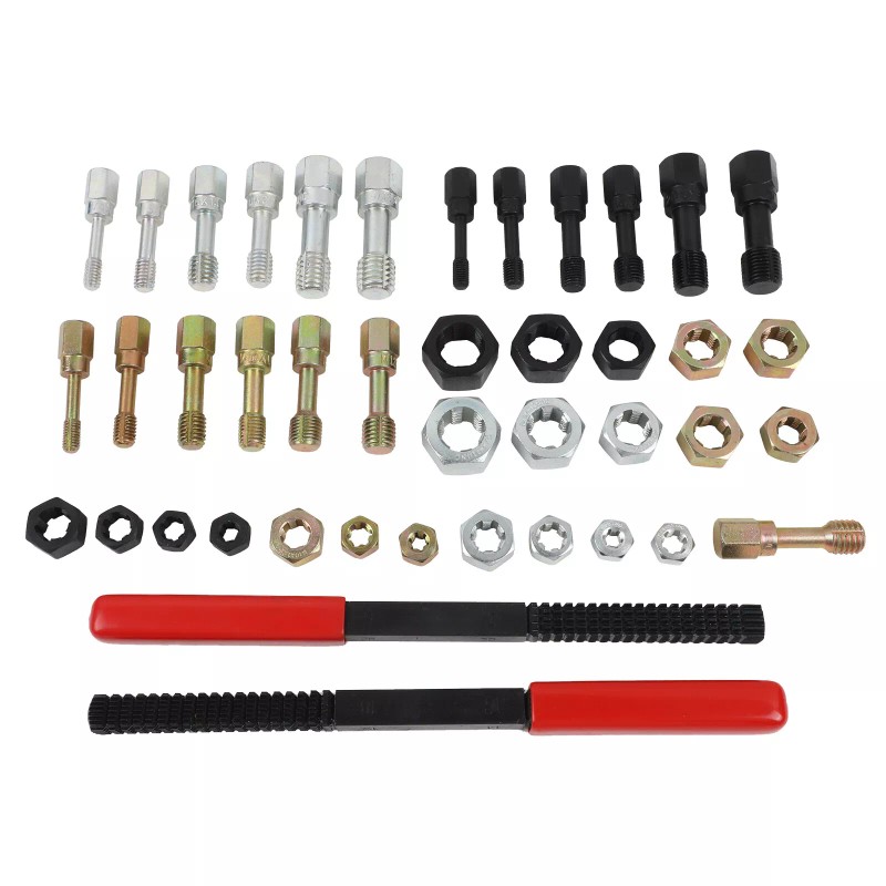 LUTIFIX 42PCS Thread Repair Kit UNC/UNF Metric Thread Chaser Tool