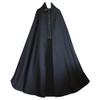 Cykxtees Victorian Vagabond Gothic Steampunk Cloak Medieval Renaissance Shakespeare Black