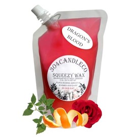 304CandleCo Large 8oz Squeeze Soy Wax Melt - Dragons Blood - 50 SCENTS! - Highly Fragrant & Hand-Crafted - Easy Mix & Match - American Made - Perfect for Wax Warmers