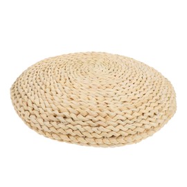 KICHOUSE 1pc Straw Cushion Weaving Rattan Cushion Rattan Round Cushion Tatami Seat Mat Meditation Mat Round Yoga Mat Japanese Tatami Cushion Tatami Rattan Cushion Floor Seat Mat Braid Mat