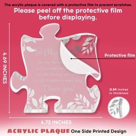 Gifts for Wife from Husband - Wife Gifts - Wedding Anniversary, Valentines, Mothers Day, Birthday Decorative Sign for Her - Decorative Sign Plaque