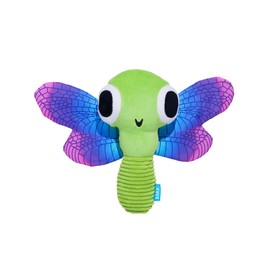 BARK Dog Toy Dragonfly Guy Squeaky Plush Toy For Dogs, Crazy Crinkle, Packed with Fuff, Whip-N-Flip Wings for Thrashing & Flinging
