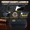 Crefun Travel Cigar Case for 10 Cigars with Ashtray, ABS
