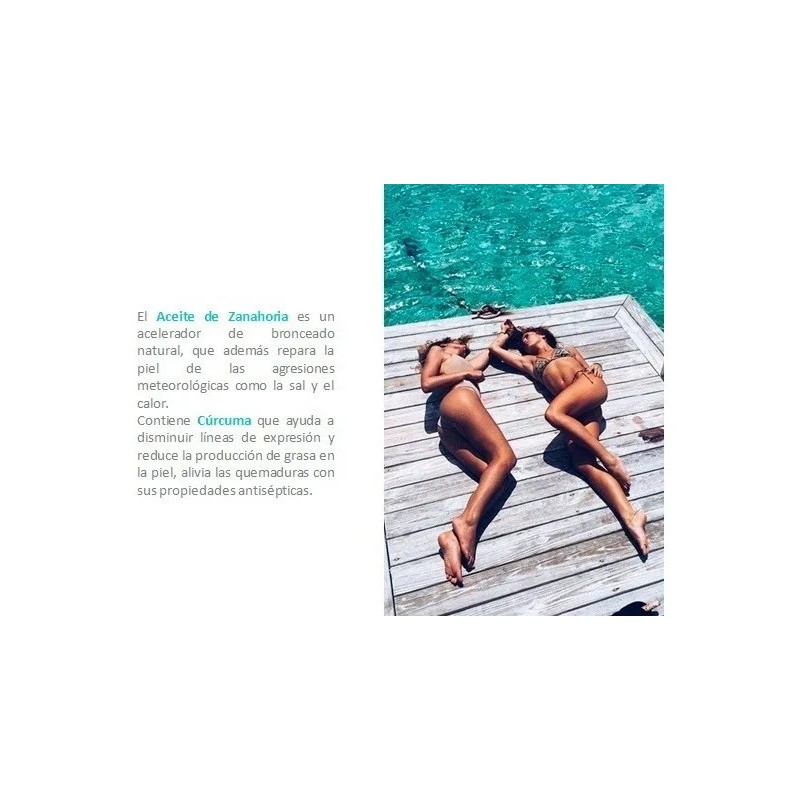 Aceite Bronceador Sun Caramel Orgánicos Y Biodegrables