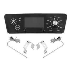 MOOTVGOO Digital Thermostat Controller Kit Replacement for Pit BOSS 3/4/5/7 Series Vertical Pellet Smokers, Come with Temperature Probes and Stainless Steel Grill Clips