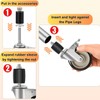 4-Inch Heavy-Duty Expanding Stem Casters with Brake - Prep Table