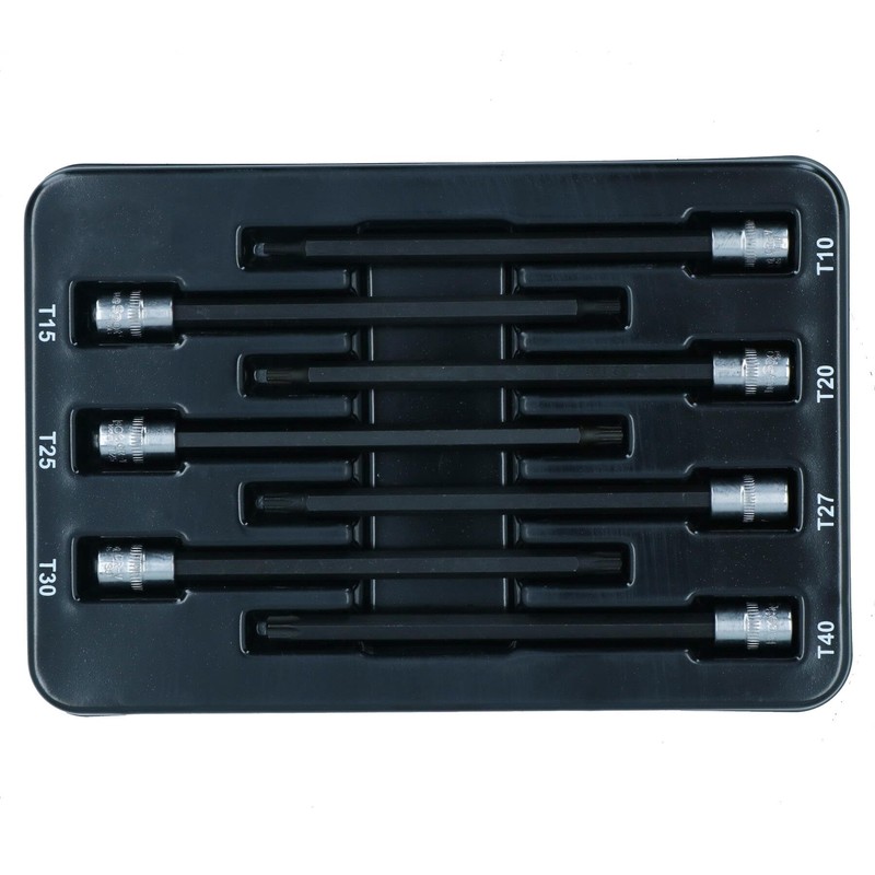 Extra Long Torx Star Impact Bit Sockets T10 – T40