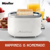 MUELLER HOME Retro Toaster 2 Slice, 7 Browning Levels, 3