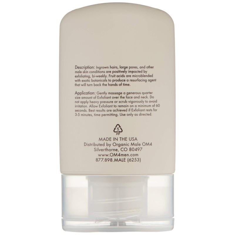 Organic Male OM4 Resurface: Citrus Bamboo Resurfacing Scrub, 3.3 oz.