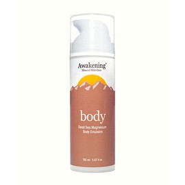 Awakening BODY - Magnesium-Rich Moisturizing Skin Cream, [5.07oz/150ml - Airless Pump] (Subtle blend of Lavender, Orange, with Lemon & Lime)