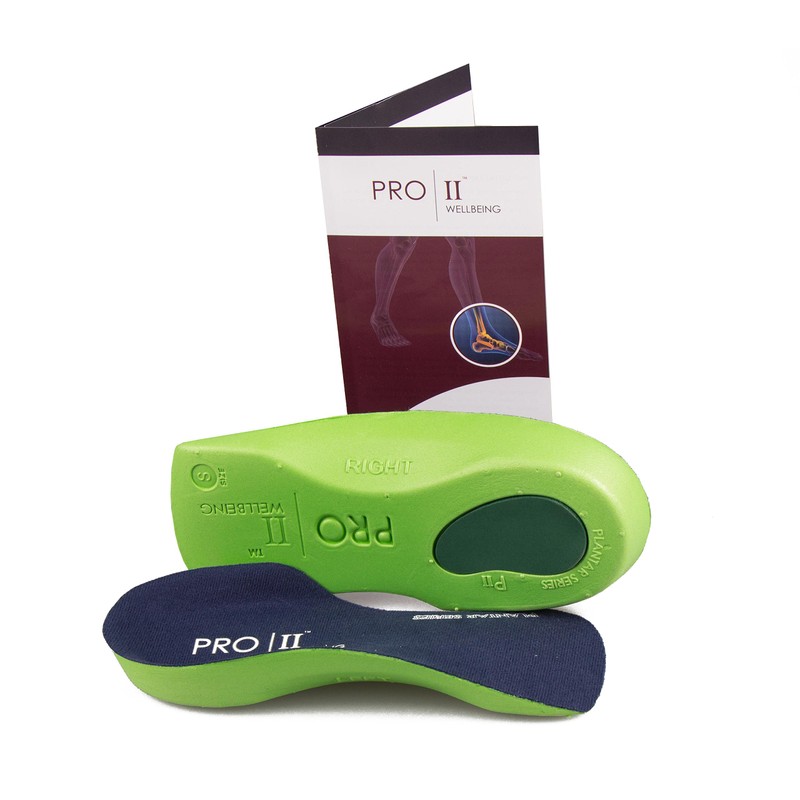 Pro11 Wellbeing, orthopädische Senkfußeinlage, zur Behandlung von Plantarfasziitis, schmale Passform,