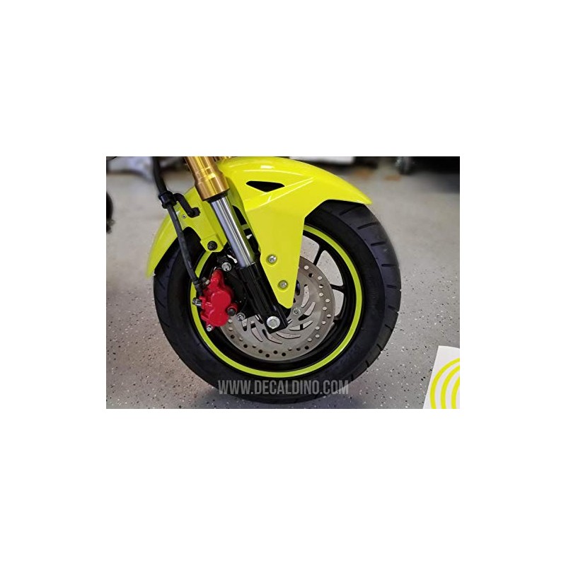 Decaldino Rim Stripe Kit for Grom / Z125 Fluorescent Yellow