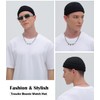 ROYBENS 2PCS Thin Swag Wool Knit Cuff Short Fisherman Beanie