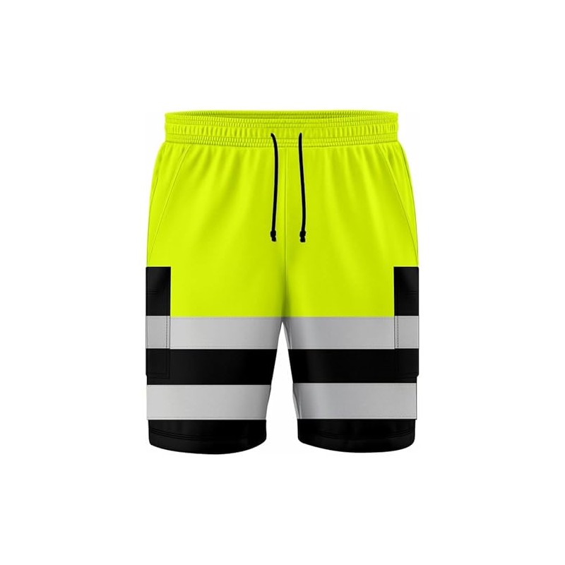LUXFAB Hi Vis Combat Shorts, 2 Side Pockets, 2 Thigh