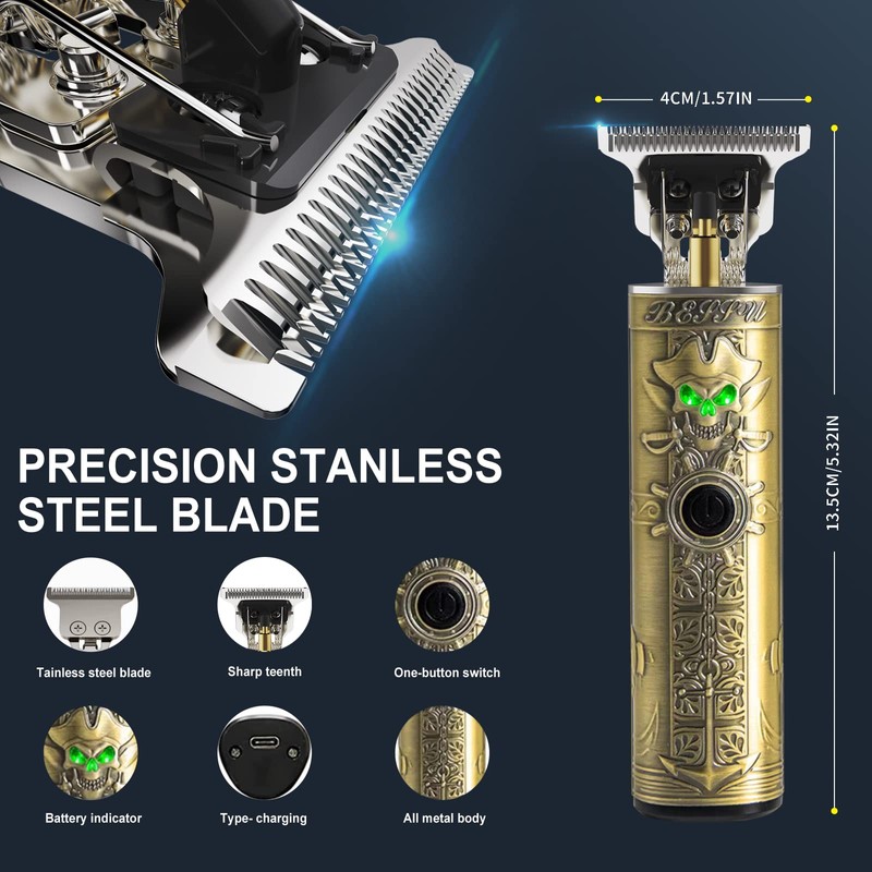 FADEKING Beard Trimmer for Men, Mes Hair Trimmer T-Blade Trimmer
