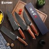 Damascus Viking Boning Knife, Pro kitchen deboning slicer, viking fish