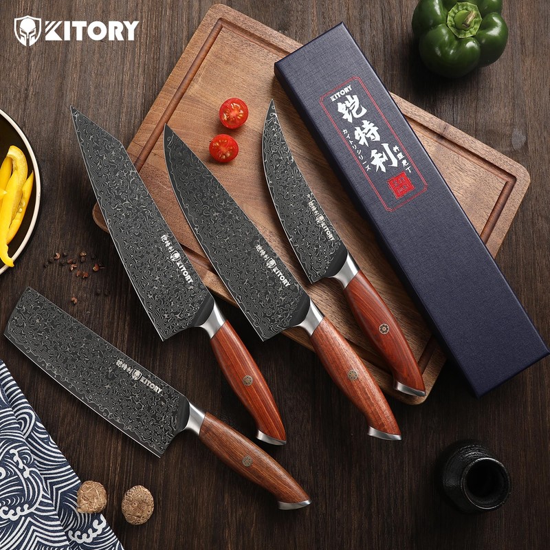Damascus Viking Boning Knife, Pro kitchen deboning slicer, viking fish