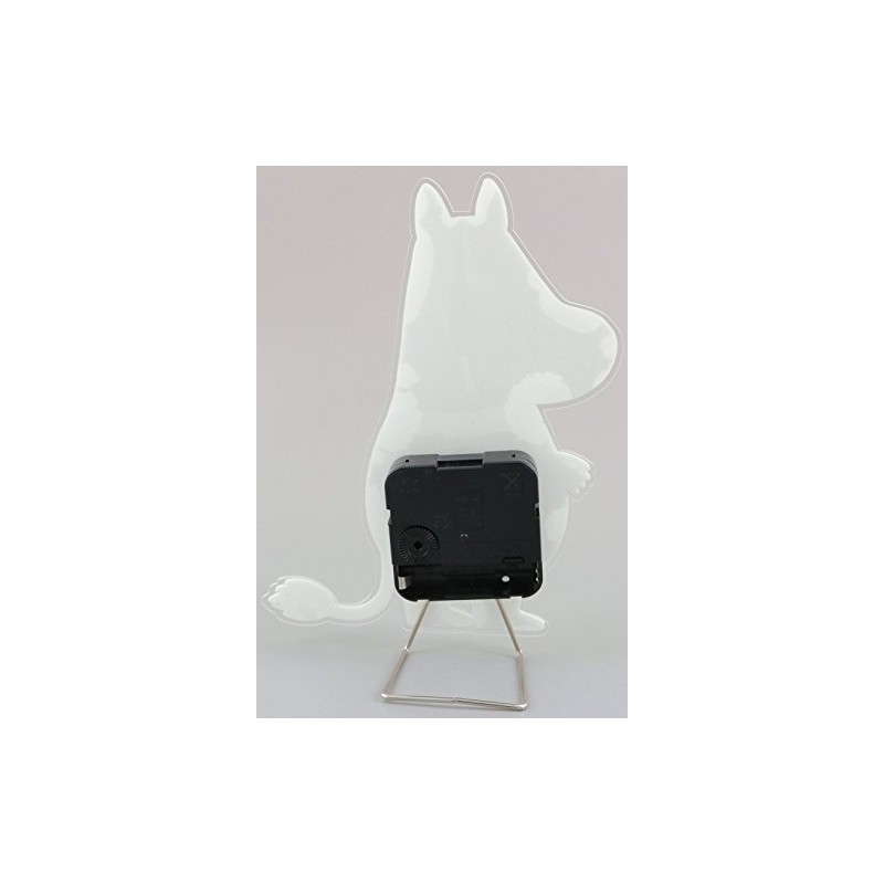 Sunfarm Moomin Silhouette Wire Stand Mini Table Clock, Moomin, White