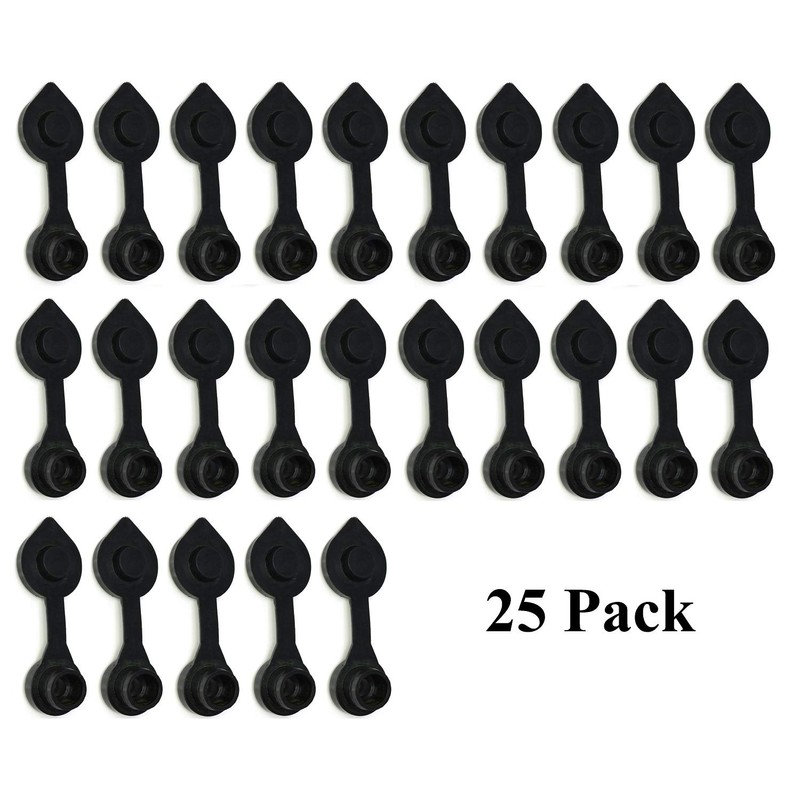 JSP Manufacturing 25 Pack Universal Black Fuel Gas Can Jug