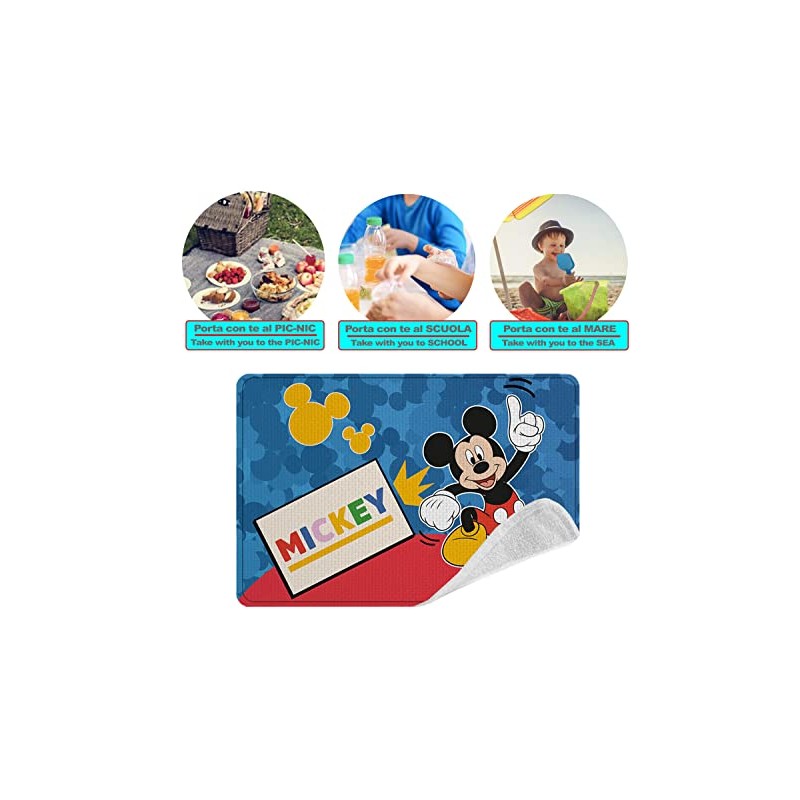 ICE TOYS Kids Fabric Placemat 30x40cm 100% Polyester School Travel
