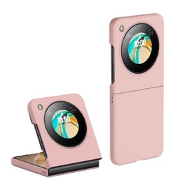 Topme Hard Shell Case for Nubia Flip 5G 6.9 Polycarbonate Shockproof Cover Holster Case - Pink