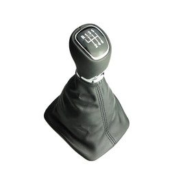 6-Speed Gear Knob + Gear Stick Boot + Frame Compatible with Skoda Octavia II 2 1Z Year of Manufacture 2004-2013 Yeti 2009-2017