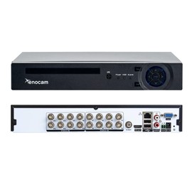 Xenocam 16CH 1080N Hybrid 5-in-1 AHD DVR (1080P NVR+1080N AHD+960H Analog+TVI+CVI) Standalone DVR CCTV Surveillance Security System Video Recorder Motion Detection HDD & Cameras not Included