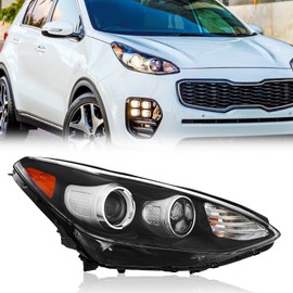 TODO 92102-D9140 Headlights Assembly Compatible with 2017-2022 Kia Sportage AWD Headlight Passenger Right Side