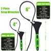 XUNTUI 2-Pack Strap Wrench Set (4" & 6") - Heavy