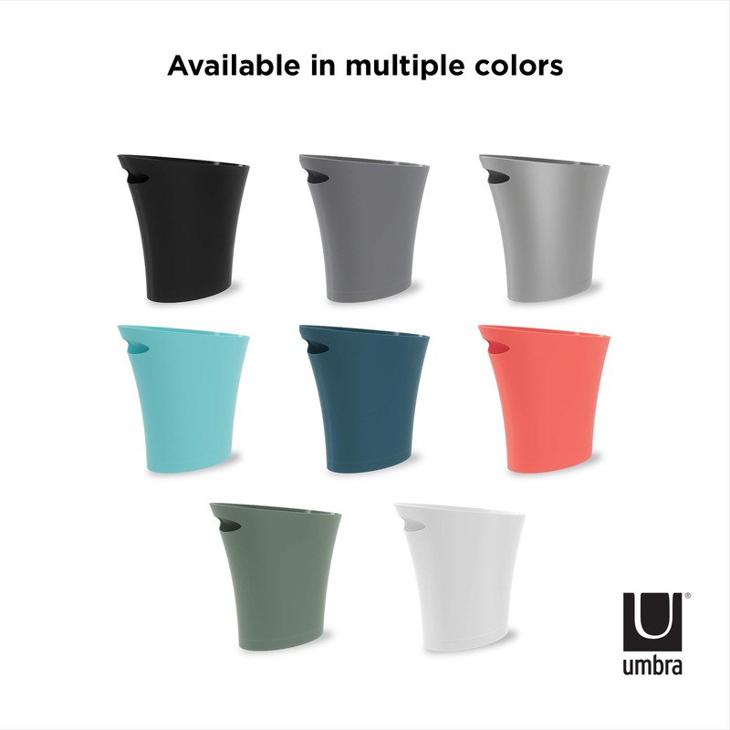 Umbra Skinny Trash Can, Sleek & Stylish Small Garbage Can