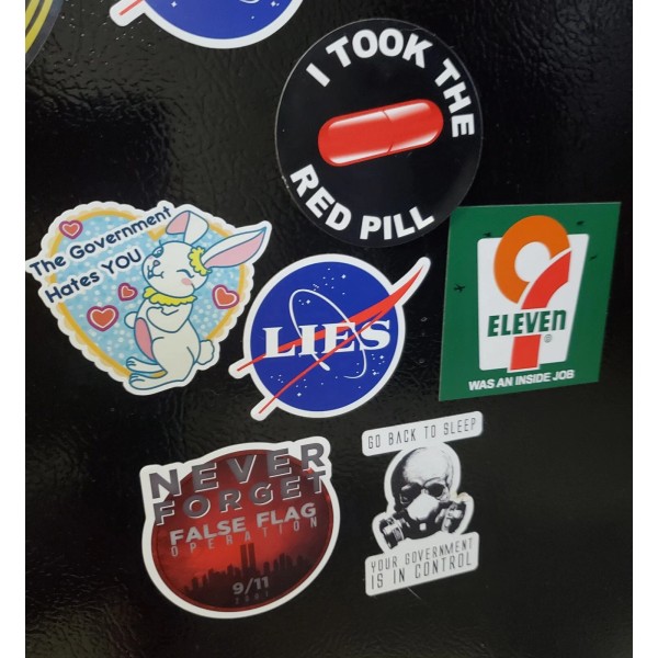 SHADY BRADY ENTERPRISES Vintage Retro NASA MOON HOAX 9/11 TRUTH