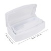Healvian Transparent Lid Sterilizer Box for Nail Art Tools Durable